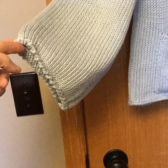 Quality hand knit cotton statement sweater. - Picture 3 of 5